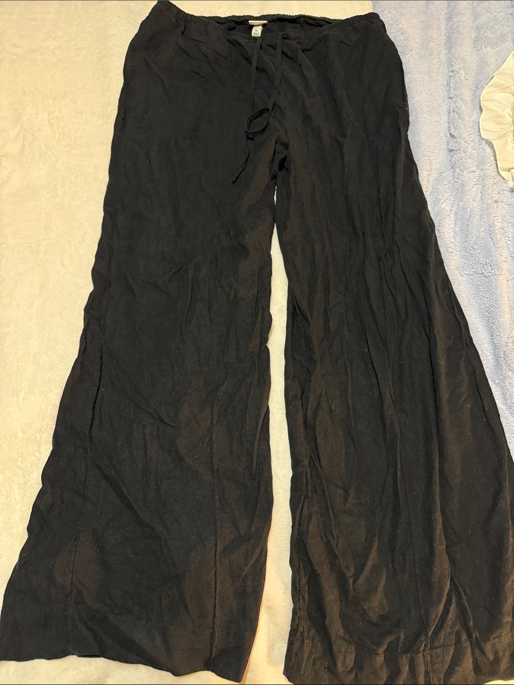 a new day Black Wide-Leg Pull-On Pants